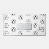 Funny Electrical Outlets Elektrische Geschenke Ide Schreibtischunterlage (Tastatur & Maus)