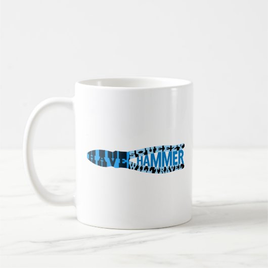 Funny Electrical Squeezy Hammer Coffee Tasse (Links)