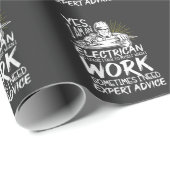 Funny Electrician Advice Electronics Experte Geschenkpapier (Rolleneckpunkt)