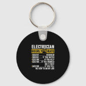 Funny Electrician Apparel, Stundenrennen Männer Schlüsselanhänger (Vorderseite)