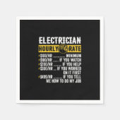 Funny Electrician Apparel, Stundenrennen Männer Serviette (Vorderseite)