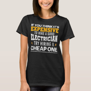 Funny Electrician Art for Men Vater Electronics En T-Shirt