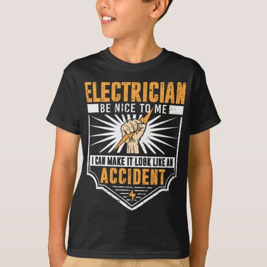 Funny Electrician Art Männer Frauen arbeiten Elekt T-Shirt (Vorderseite)