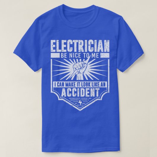 Funny Electrician Art Männer Frauen arbeiten Elekt T-Shirt (Design vorne)