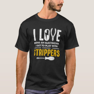 Funny Electrician Art Männer Frauen Lineman Electr T-Shirt