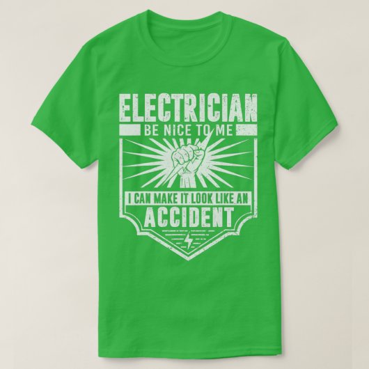 Funny Electrician Art Men Electrical Engineer Humo T-Shirt (Design vorne)