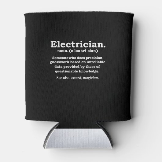 Funny Electrician Definition Abschluss Dosenkühler (Vorderseite)