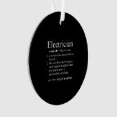 Funny Electrician Definition Electrical Engineer Ornament (Vorderseite)