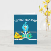 Funny Electrician For Men Women Electricity Engine Karte (Gelbe Blume)