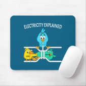 Funny Electrician For Men Women Electricity Engine Mousepad (Mit Mouse)