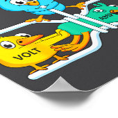 Funny Electrician For Men Women Electricity Engine Poster (Ecke)