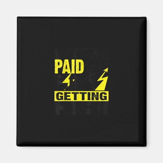 Funny Electrician Gift Electrical Power Lineman Me Magnet (Vorne)