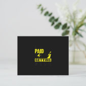 Funny Electrician Gift Electrical Power Lineman Me Postkarte (Stehend Vorderseite)
