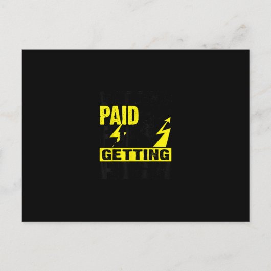 Funny Electrician Gift Electrical Power Lineman Me Postkarte (Vorderseite)