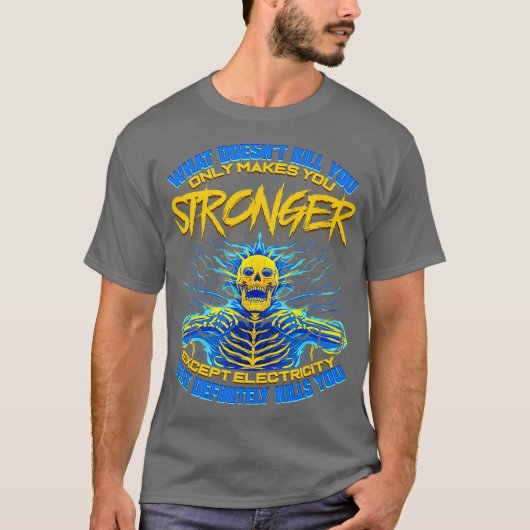 Funny Electrician Gift for Electrical Engineer T-Shirt (Vorderseite)