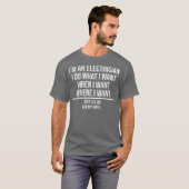 Funny Electrician Husband Fragte meine Ehefrau Ges T-Shirt (Vorne ganz)