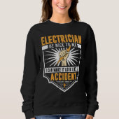 Funny Electrician Men Electrical Engineer Spaß Lo Sweatshirt (Vorderseite)