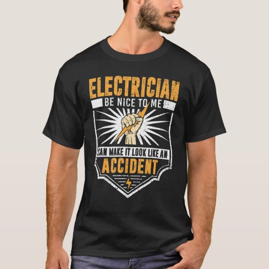 Funny Electrician Men Electrical Engineer Spaß Lo T-Shirt (Vorderseite)