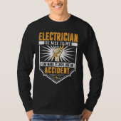 Funny Electrician Men Electrical Engineer Spaß Lo T-Shirt (Vorderseite)