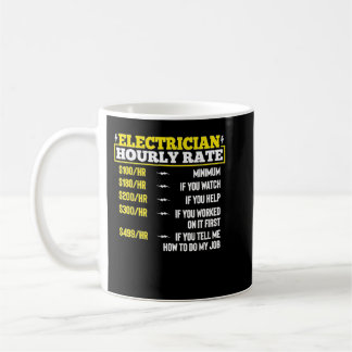 Funny Electrician Men Electrician Stundensatz Elec Kaffeetasse