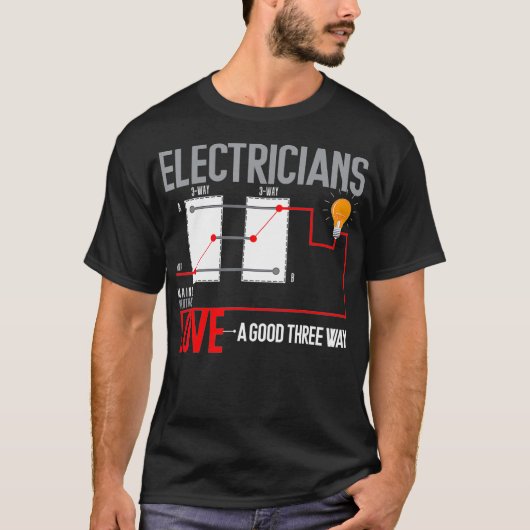 Funny Electrician Pub T-Shirt (Vorderseite)