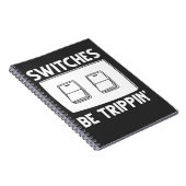 Funny Electrician Switches Electrical Engineering Notizblock (Rechte Seite)