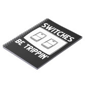 Funny Electrician Switches Electrical Engineering Notizblock (Linke Seite)