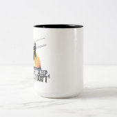 Funny Electrician & Utility Worker Gift Idea Zweifarbige Tasse (Mittel)