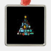 Funny Electrician Weihnachtsbaum Ornament Aus Metall (Vorne)