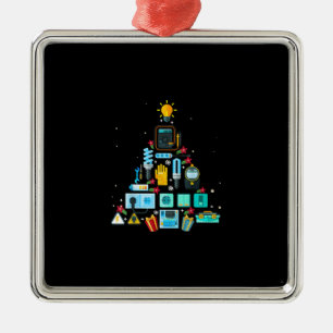 Funny Electrician Weihnachtsbaum Ornament Aus Metall