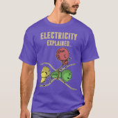 Funny Electricity erklärt Ohm Law Graphics T-Shirt (Vorderseite)