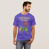 Funny Electricity erklärt Ohm Law Graphics T-Shirt (Vorne ganz)