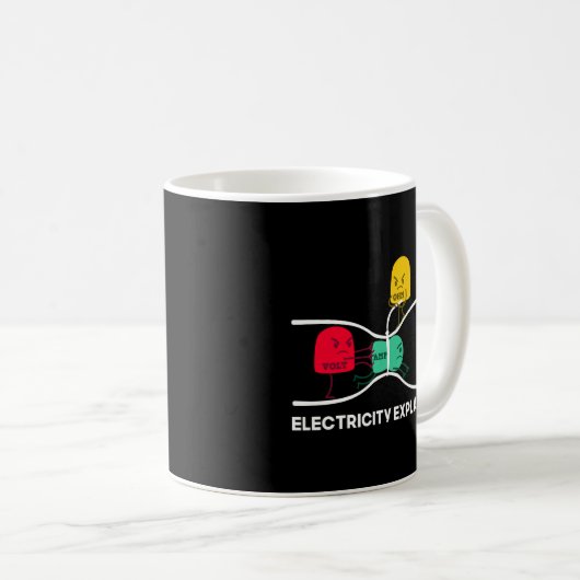 Funny Electricity erklärt, Stuff I Lehrer Nerd G Kaffeetasse (VorderseiteRechts)
