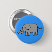 Funny Elefant Button (Vorne & Hinten)