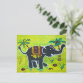 Funny elefant postkarte (Stehend Vorderseite)