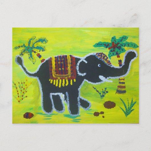 Funny elefant postkarte (Vorderseite)