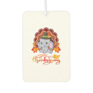 Funny Elefant Türkei glücklich Thanksgiving Autolufterfrischer