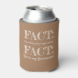 Funny & Elegant Fact Trauzeuge Vorschlag kostenlos Dosenkühler