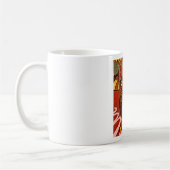Funny Elegant Giraffe Accessorized African Style Kaffeetasse (Links)