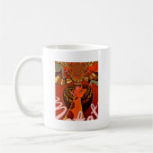 Funny Elegant Giraffe Accessorized African Style Kaffeetasse (Links)