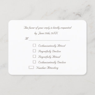 Funny Elegante Custom Party UAWG Invitation Card RSVP Karte
