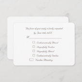 Funny Elegante Custom Party UAWG Invitation Card RSVP Karte (Vorne/Hinten)