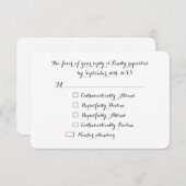 Funny Elegante Custom Party UAWG Invitation Card RSVP Karte (Vorne/Hinten)