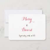 Funny Elegante Custom Wedding UAWG Invitation Card RSVP Karte (Rückseite)