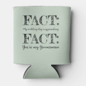 Funny & Elegante Vorschlag für Trauzeuge Sage Gree Dosenkühler (Vorderseite)