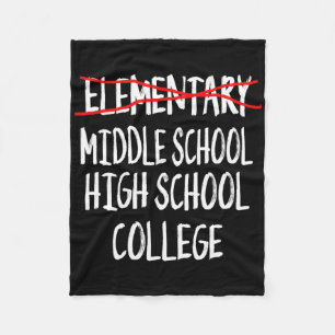Funny Elementary School Abschluss T-Shirt 6. Klass Fleecedecke
