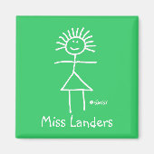 Funny Elementary School Teacher Magnet (Vorne)