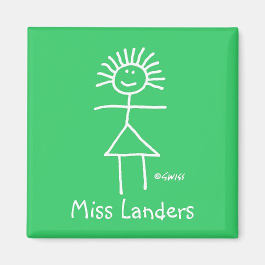 Funny Elementary School Teacher Magnet (Vorne)