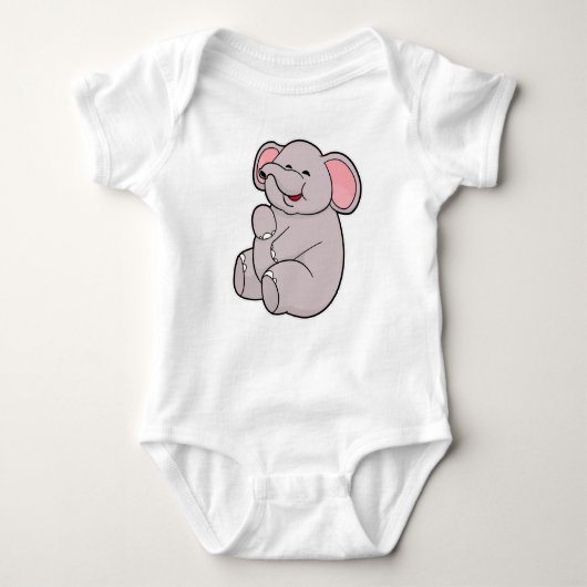 Funny Elephant Baby Strampler (Vorderseite)