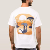 Funny Elephant Design T-Shirt (Rückseite)